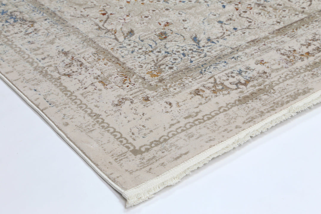 Bohemian Paradise Vintage Medalion Beige Multi Rug - DLB Furniture