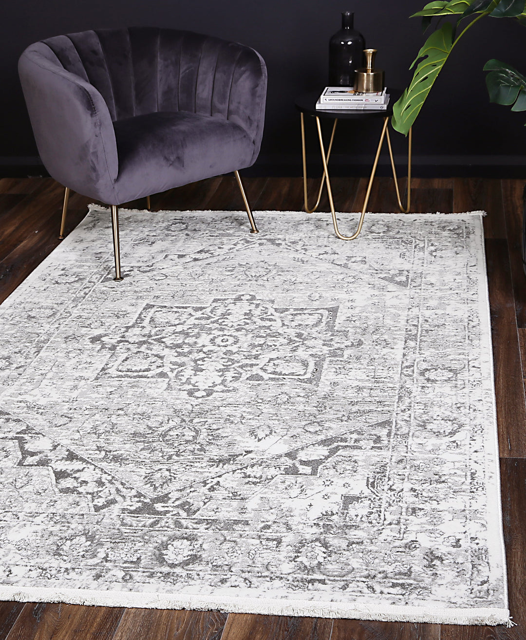 Bohemian Paradise Classic Vintage Grey Rug - DLB Furniture