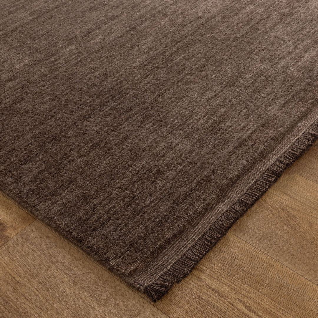 Charleston Hand-Knotted Wool Rug Brown - DLB Furniture