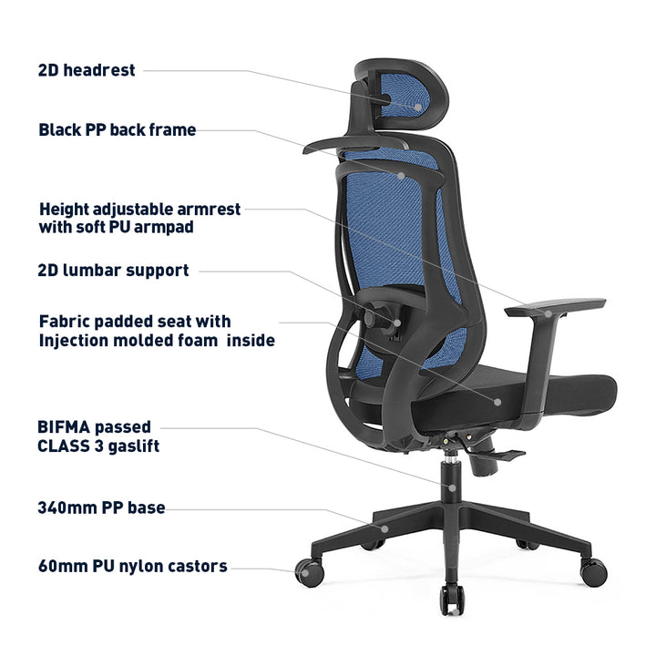 Bonnie Ergonomic Office Chair - DLB Furniture