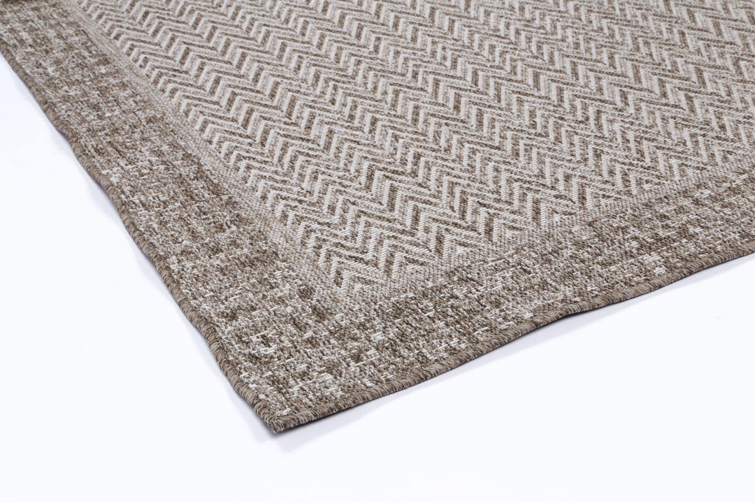 Capri Weiss Natural Boarder Rug - DLB Furniture