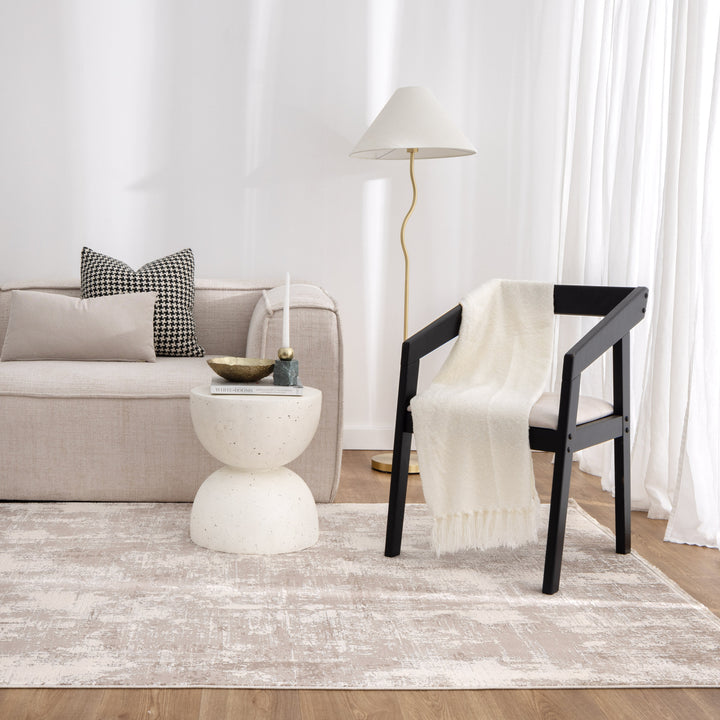 Chateau Distressed Beige and White Rug - CH07 - DLB Furniture