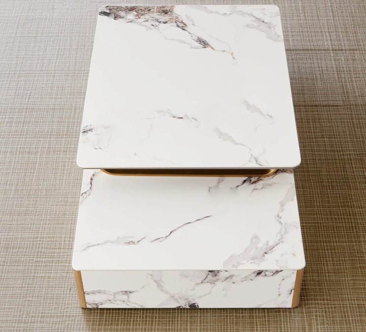 Catalyst Coffee Table with Peda Phillipine Top - DLB Furniture