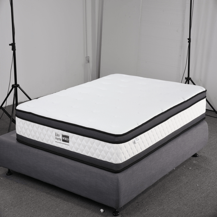 Ariel Pillow Top Gel Memory Foam King Mattress - Easy Home Furniture