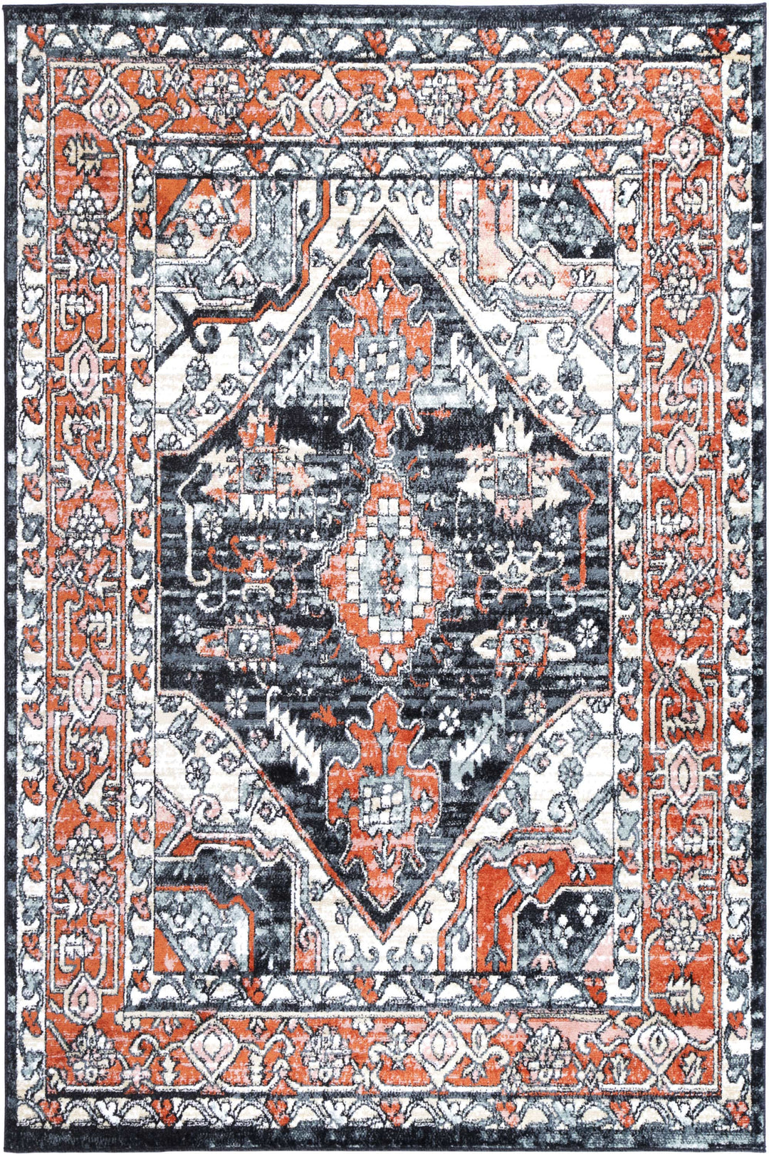 Estate Leoplda Traditional Black Rug - DLB Furniture