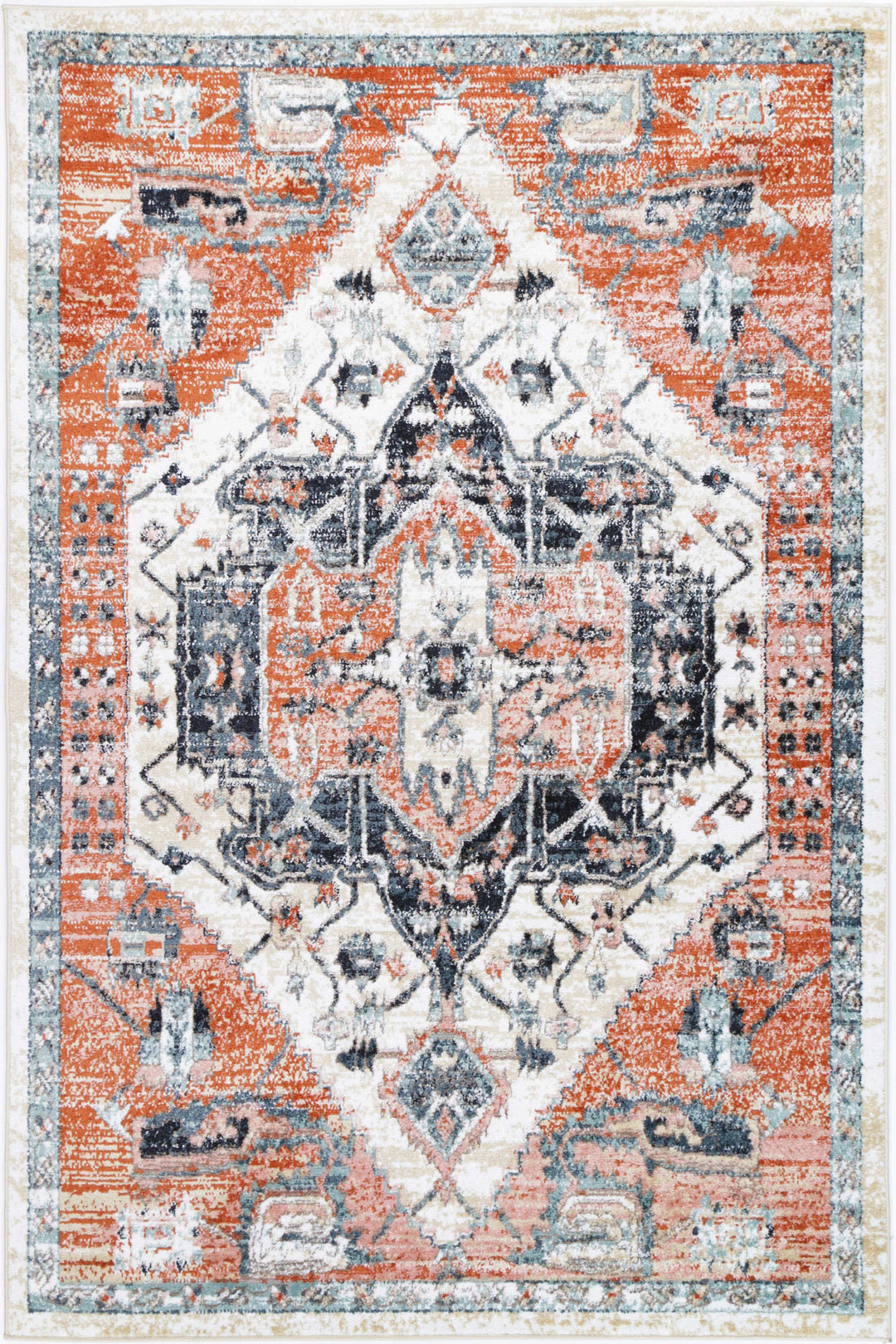 Estate Xanadu Traditional Terracotta Rug - DLB Furniture