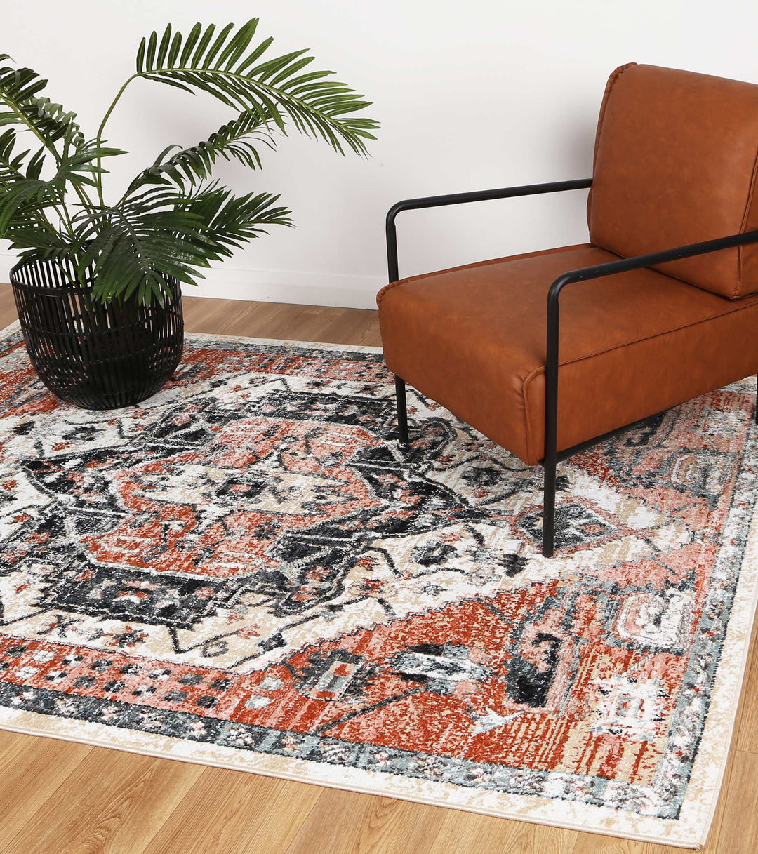 Estate Xanadu Traditional Terracotta Rug - DLB Furniture