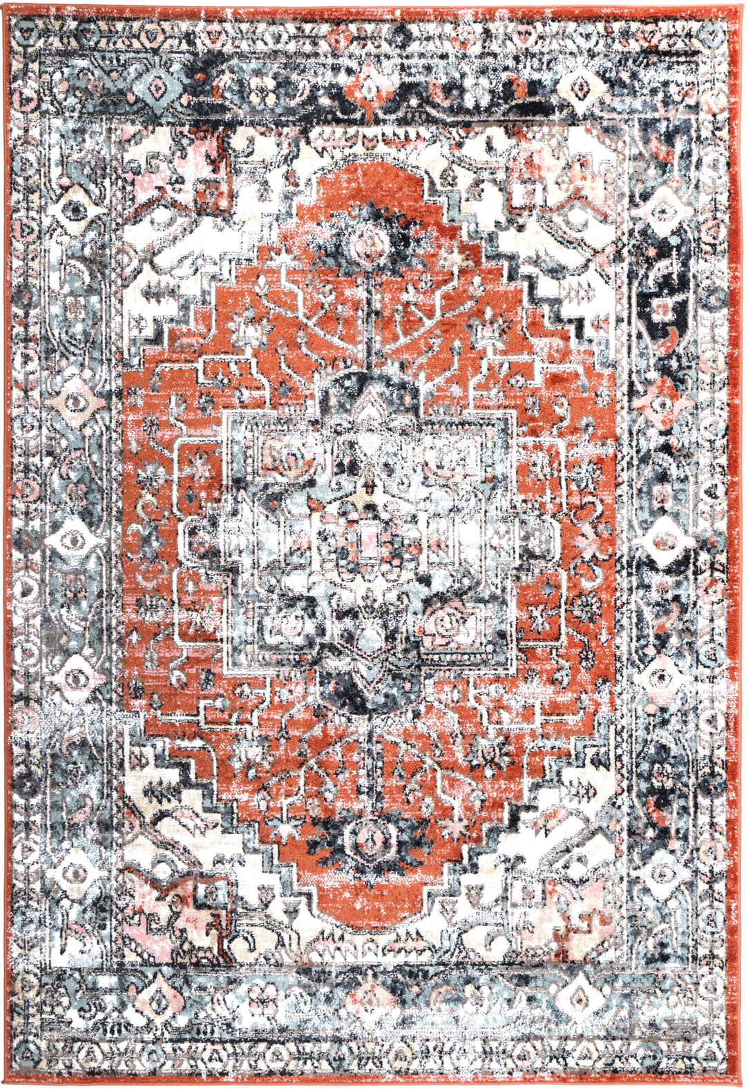 Estate Atherton Traditional Terracotta Rug - DLB Furniture
