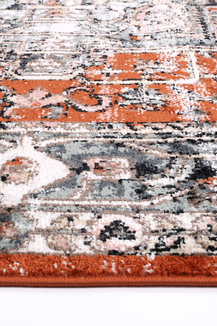 Estate Atherton Traditional Terracotta Rug - DLB Furniture