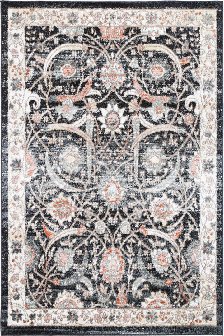 Estate Mylestone Traditional Charcoal Rug - DLB Furniture