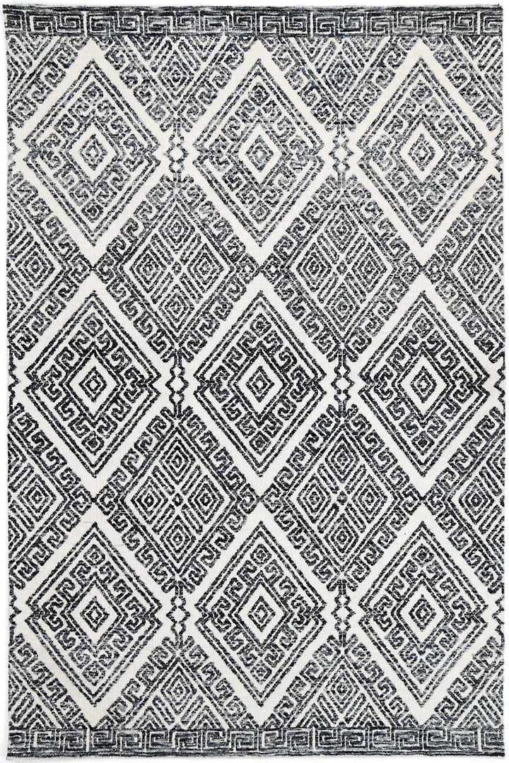 Amritsar Glenfalls Anthracite Tribal Rug - DLB Furniture