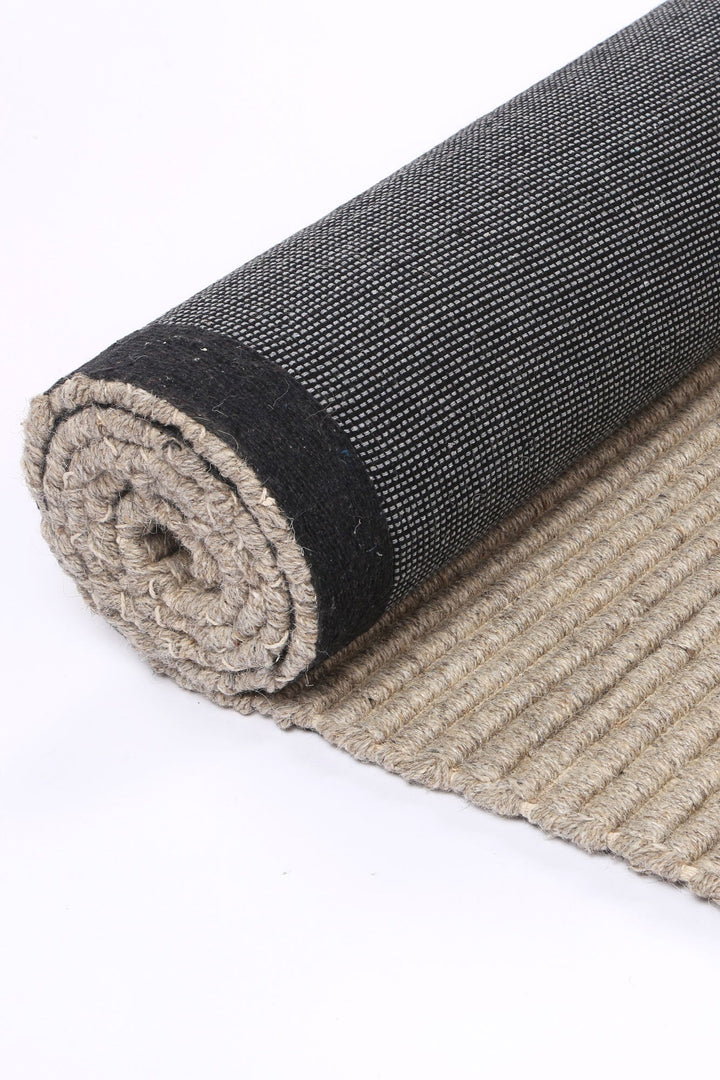 Goa Textured Wool Blend Ash Rug - DLB Furniture