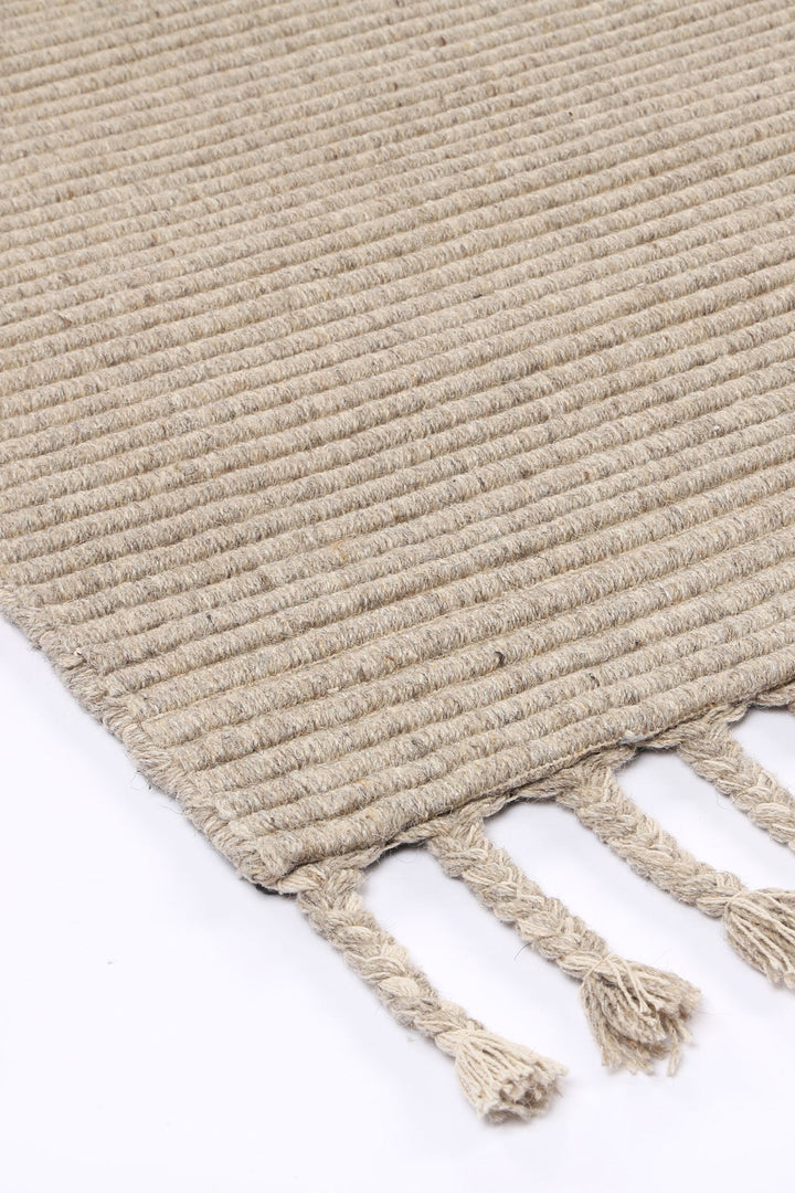 Goa Textured Wool Blend Ash Rug - DLB Furniture