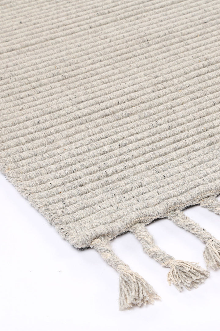 Goa Textured Wool Blend Grey Rug - DLB Furniture