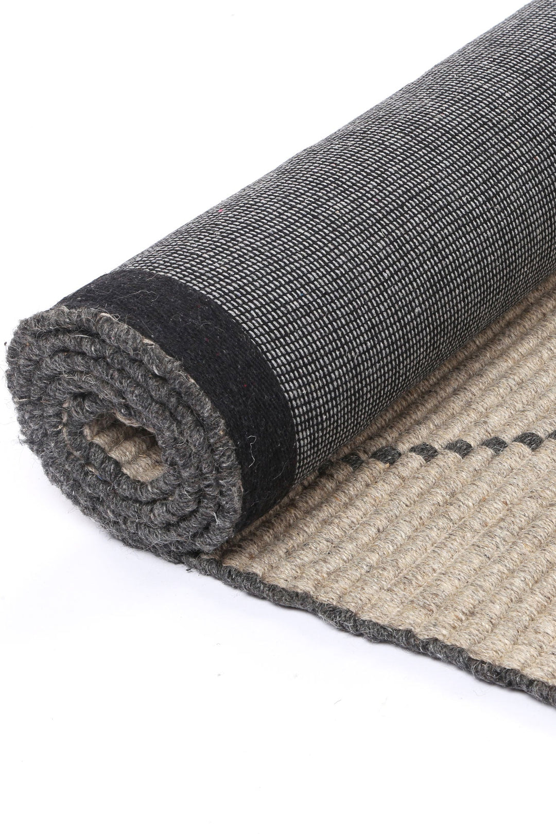 Goa Zig-Zag Wool Blend Ash Rug - DLB Furniture