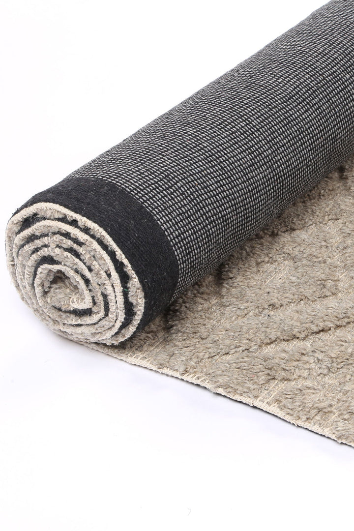 Goa Diamond Wool Blend Ash Rug - DLB Furniture