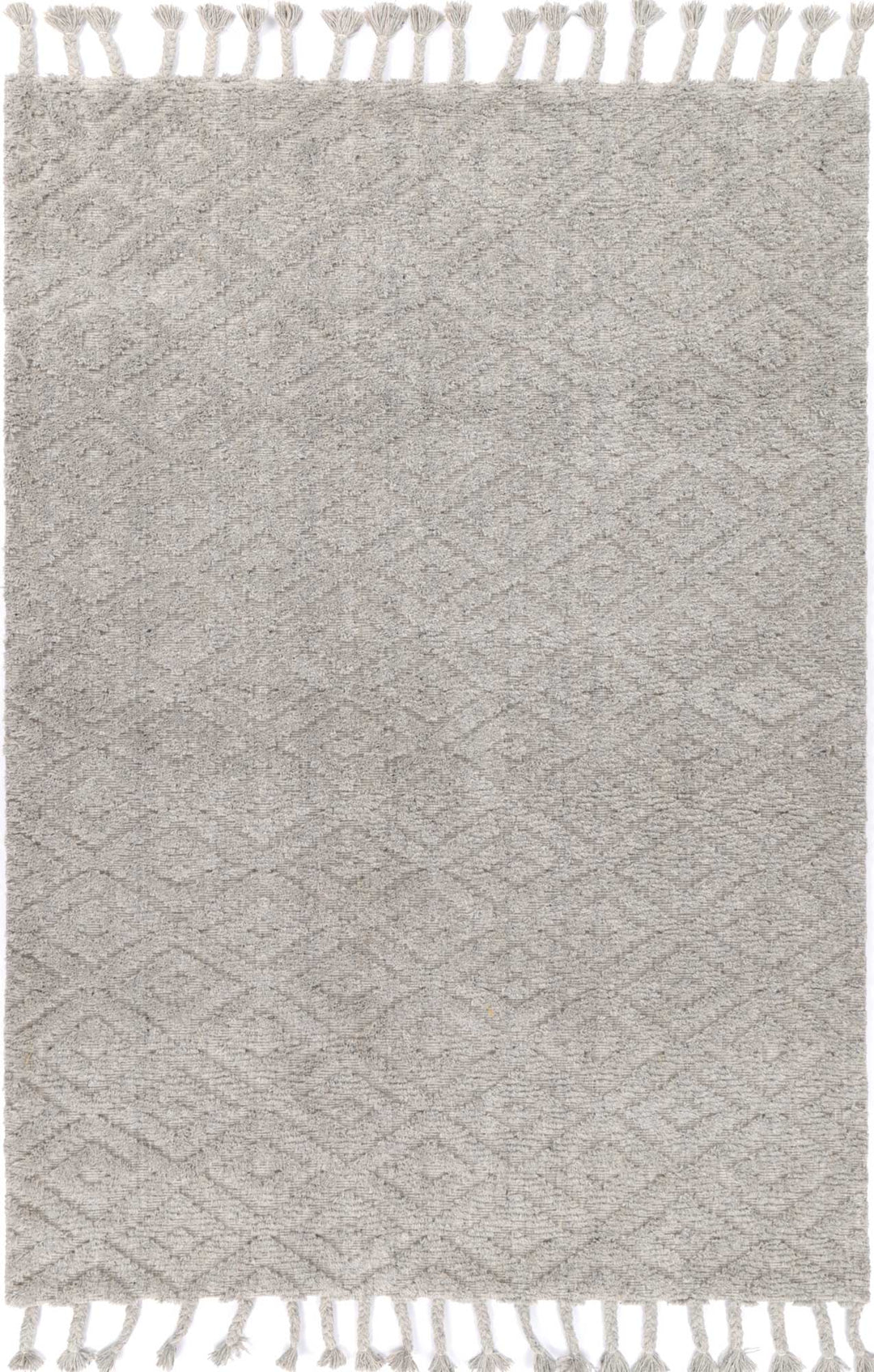 Goa Diamond Wool Blend Grey Rug - DLB Furniture