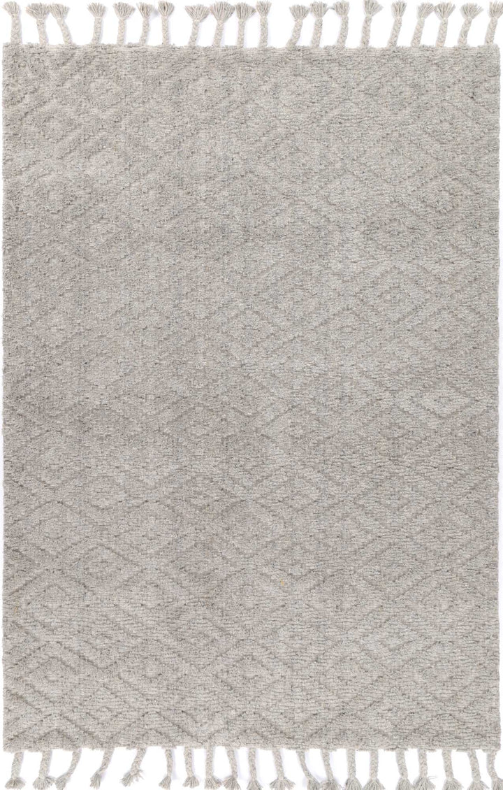Goa Diamond Wool Blend Grey Rug - DLB Furniture