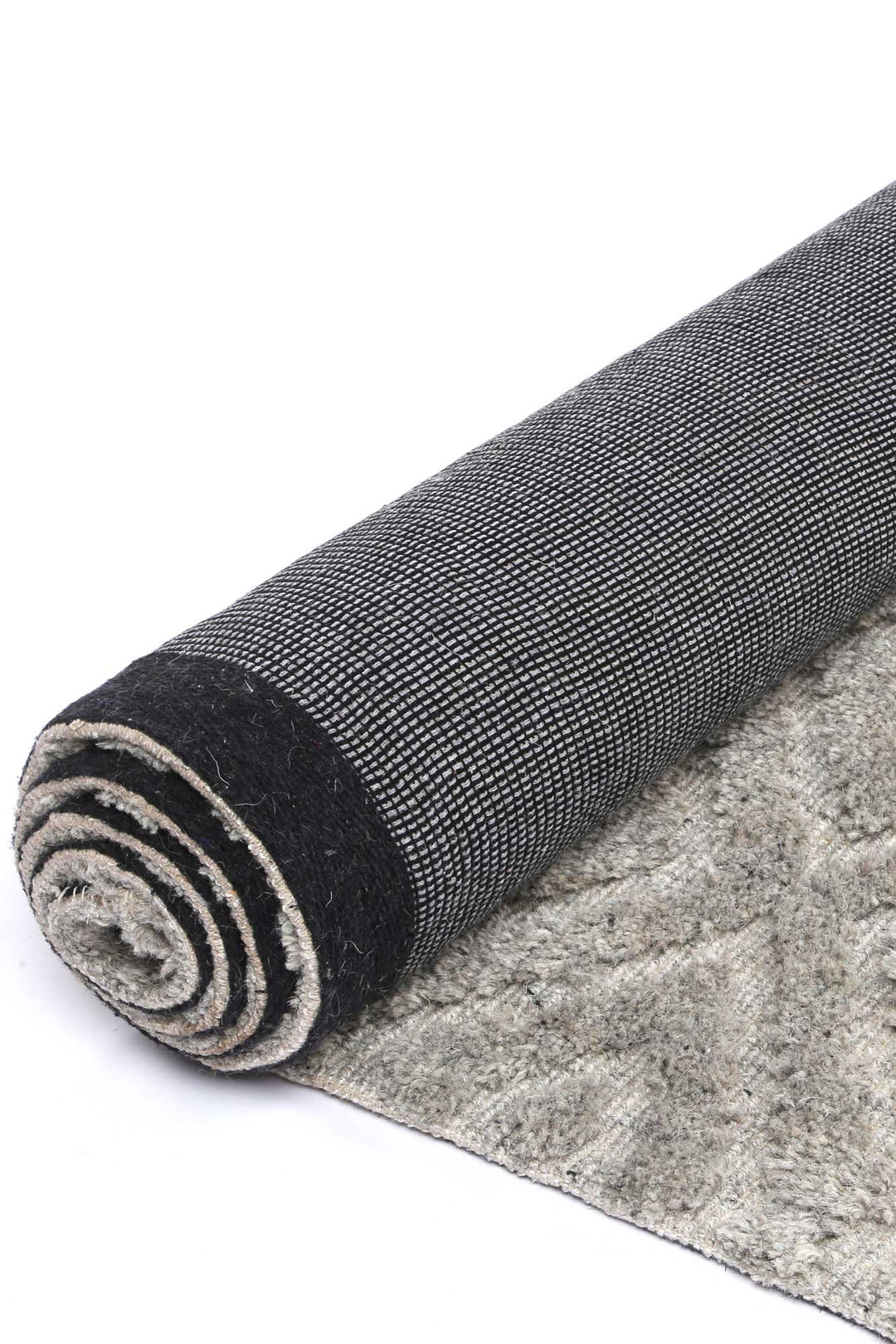 Goa Diamond Wool Blend Grey Rug - DLB Furniture