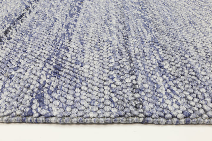 Harlow Loopy Blue Wool Blend Rug - DLB Furniture