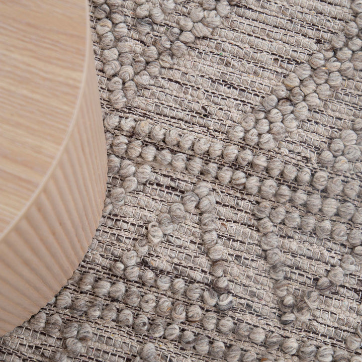 Himalaya Lattice Tribal Ash Wool Rug - DLB Furniture