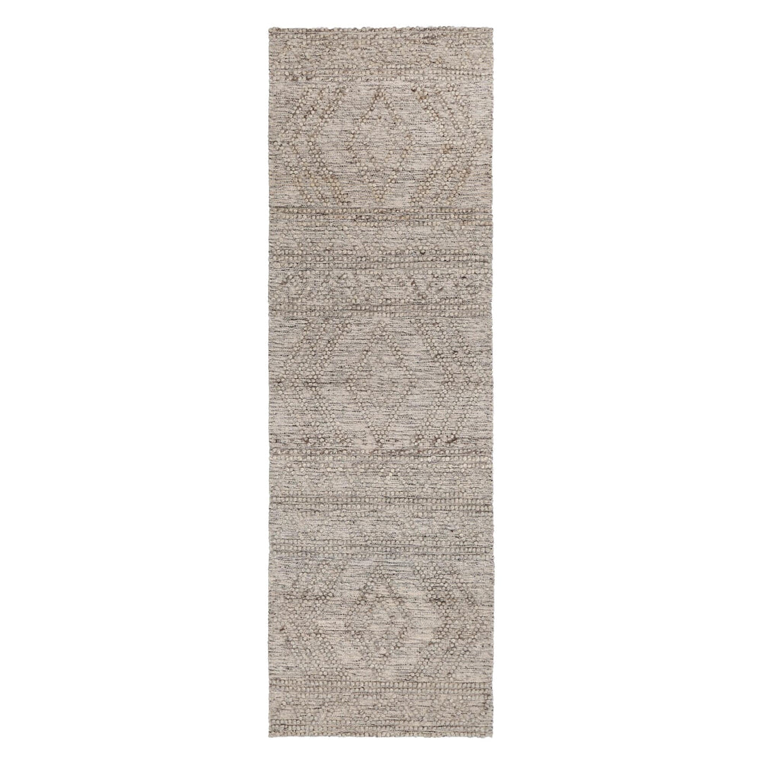 Himalaya Lattice Tribal Ash Wool Rug - DLB Furniture