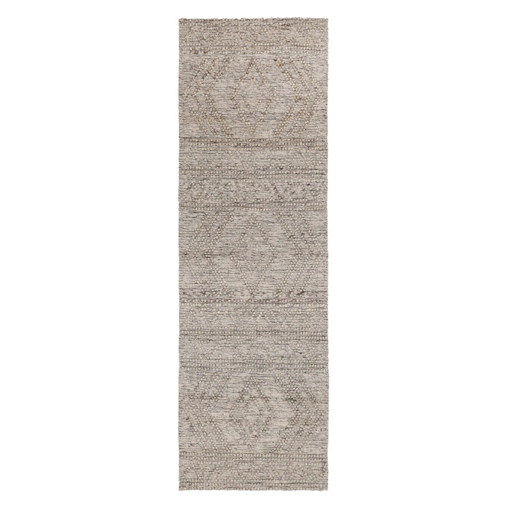 Himalaya Lattice Tribal Ash Wool Rug - DLB Furniture