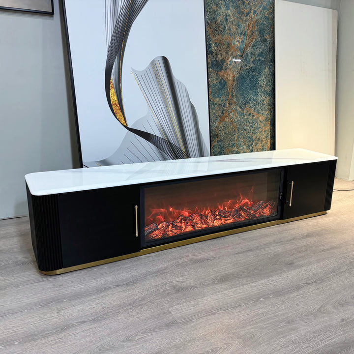 TV unit​ with fireplace