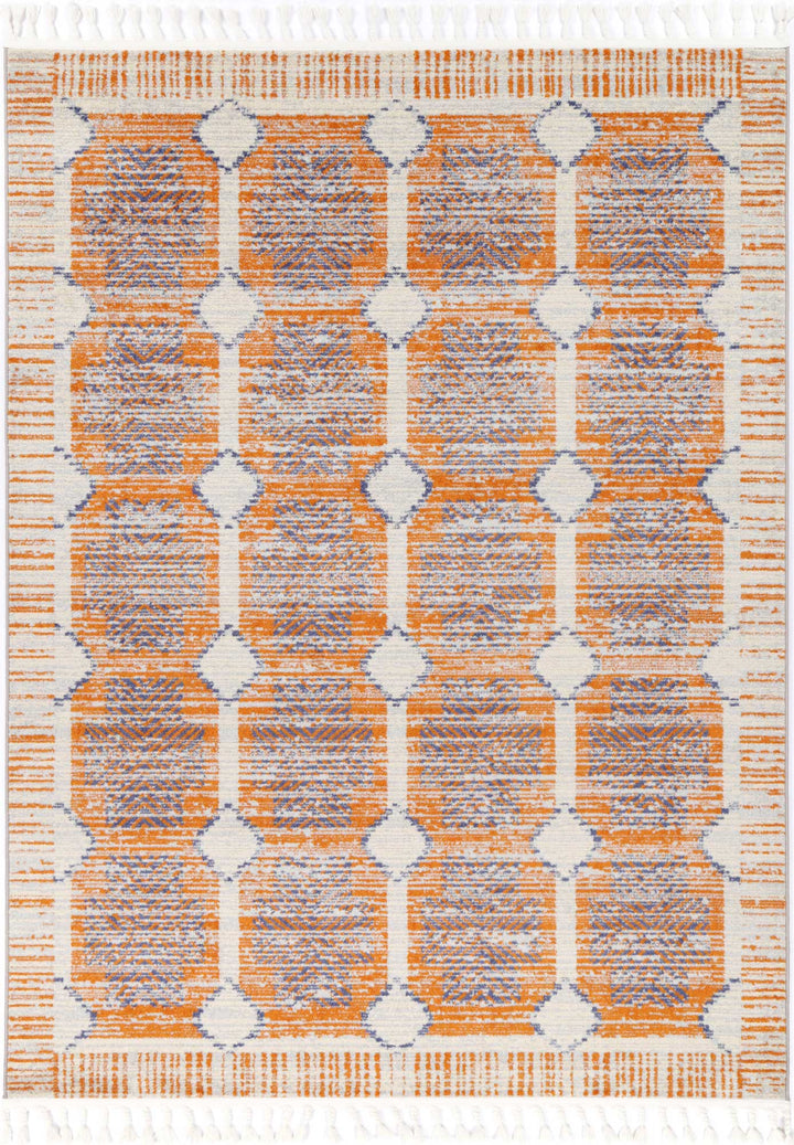 Inca Nasca Rust Contemporary Rug - DLB Furniture