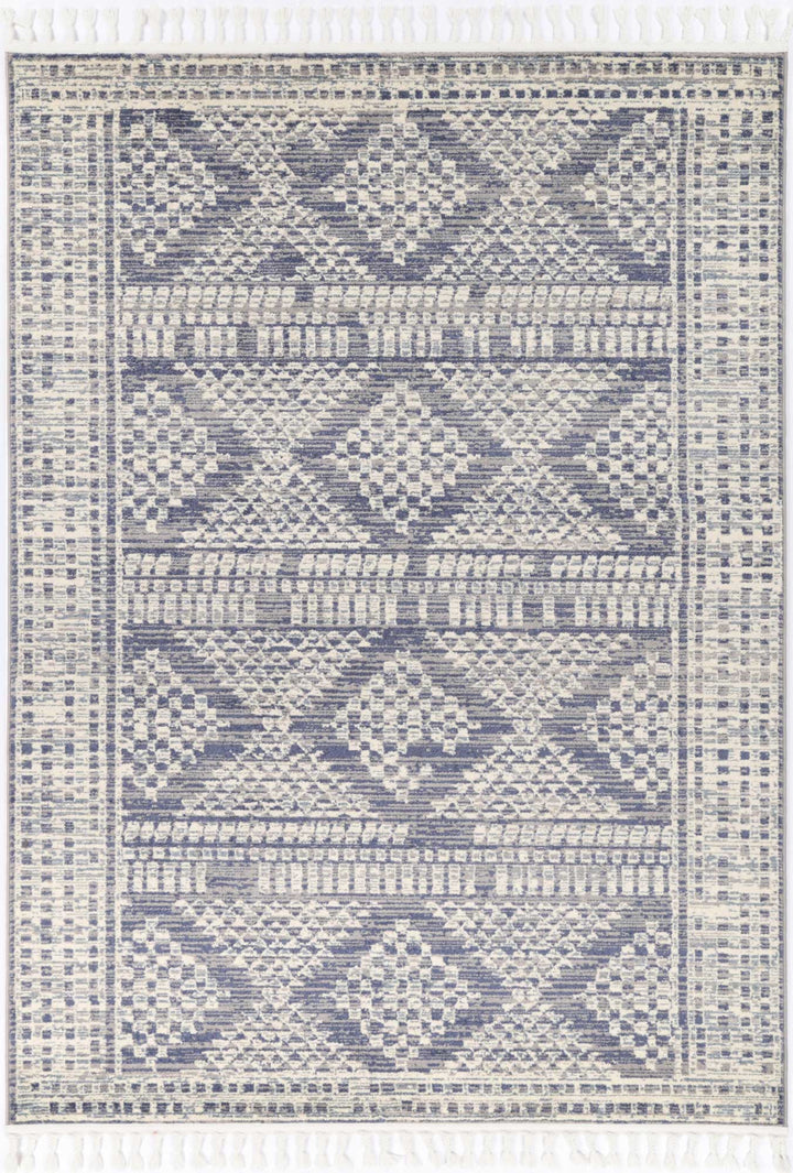 Inca Jauja Blue Contemporary Rug - DLB Furniture