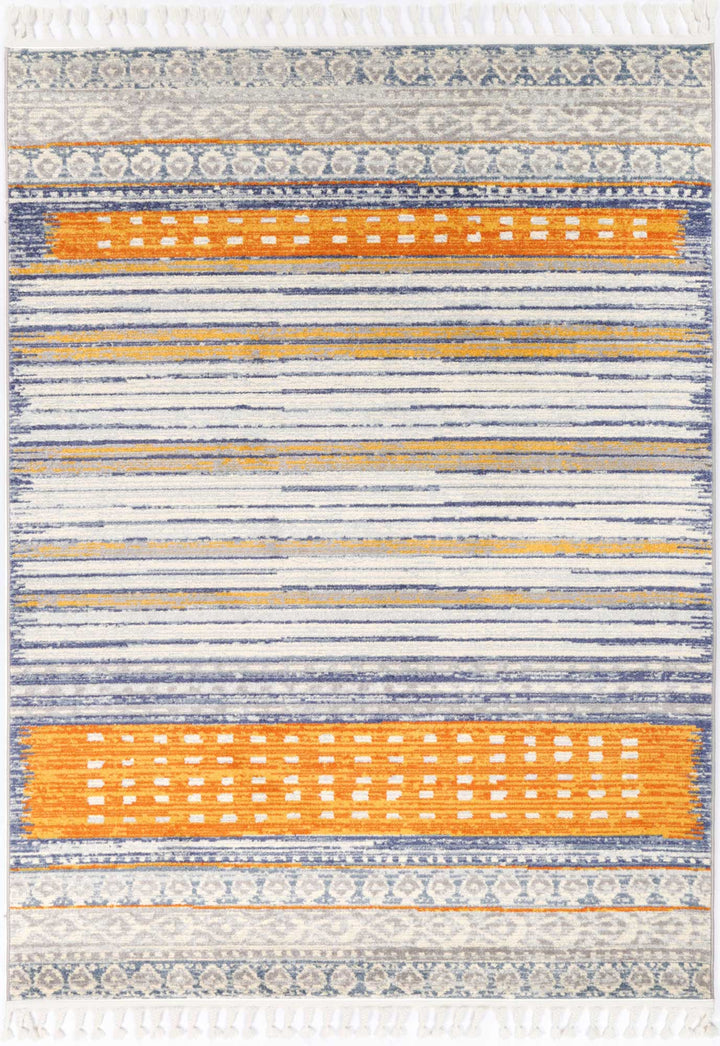 Inca Chuqito Orange Contemporary Rug - DLB Furniture