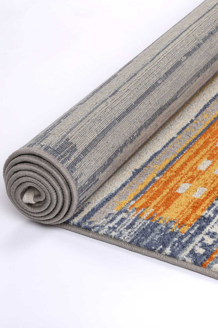 Inca Chuqito Orange Contemporary Rug - DLB Furniture