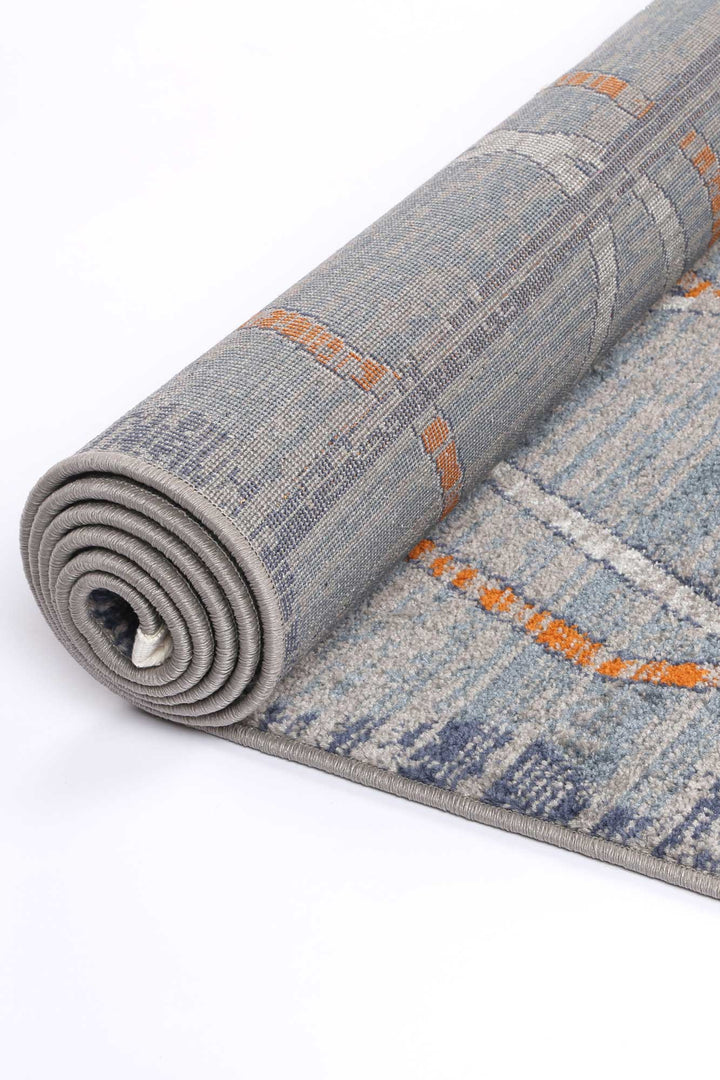 Inca Catarpe Blue Contemporary Rug - DLB Furniture