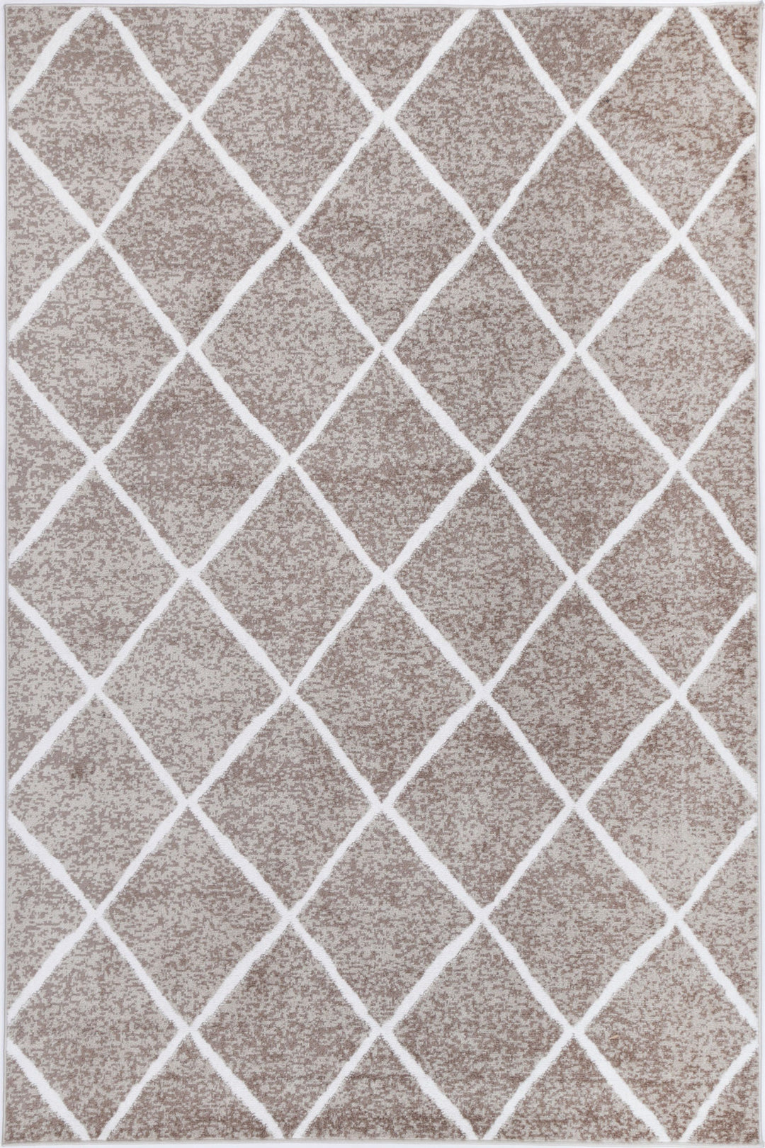 Kimberley Trellis Mocha Contemporary Rug - DLB Furniture