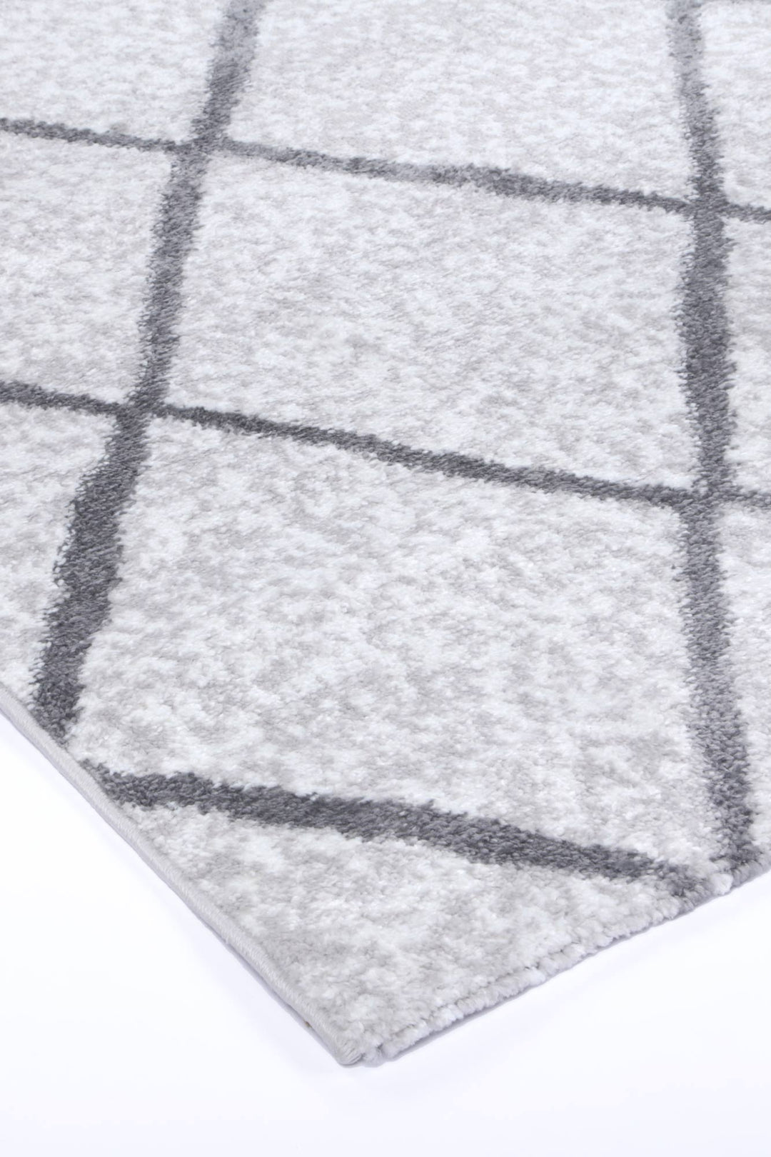 Kimberley Trellis Silver Contemporary Rug - DLB Furniture