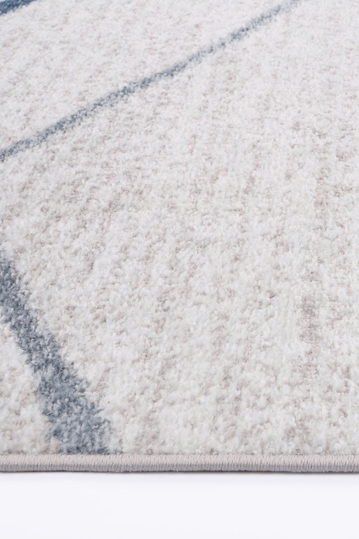 Kimberley Lattice Light Blue Contemporary Rug - DLB Furniture