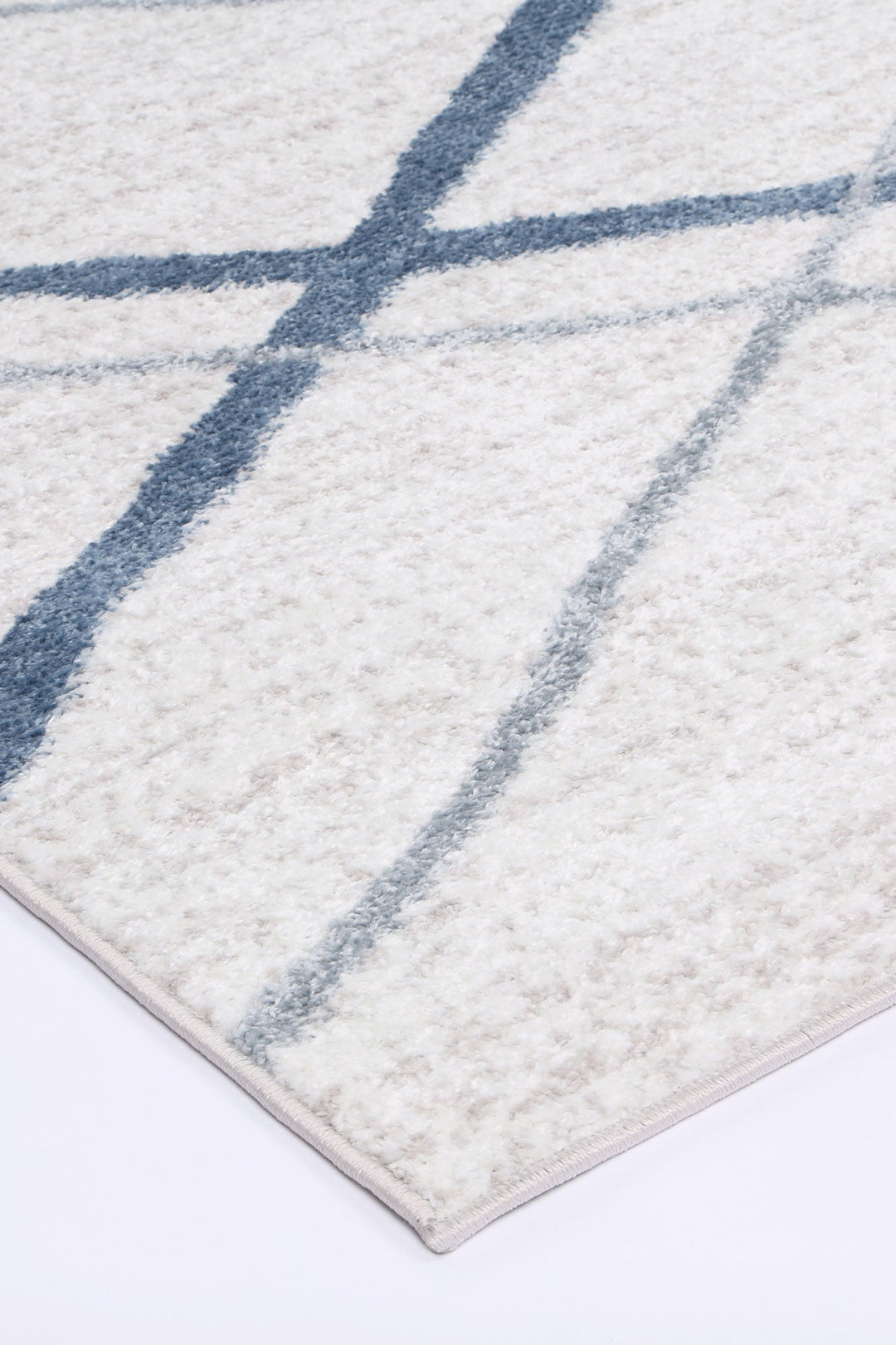 Kimberley Lattice Light Blue Contemporary Rug - DLB Furniture