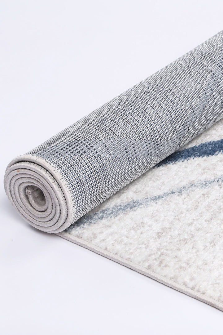 Kimberley Lattice Light Blue Contemporary Rug - DLB Furniture