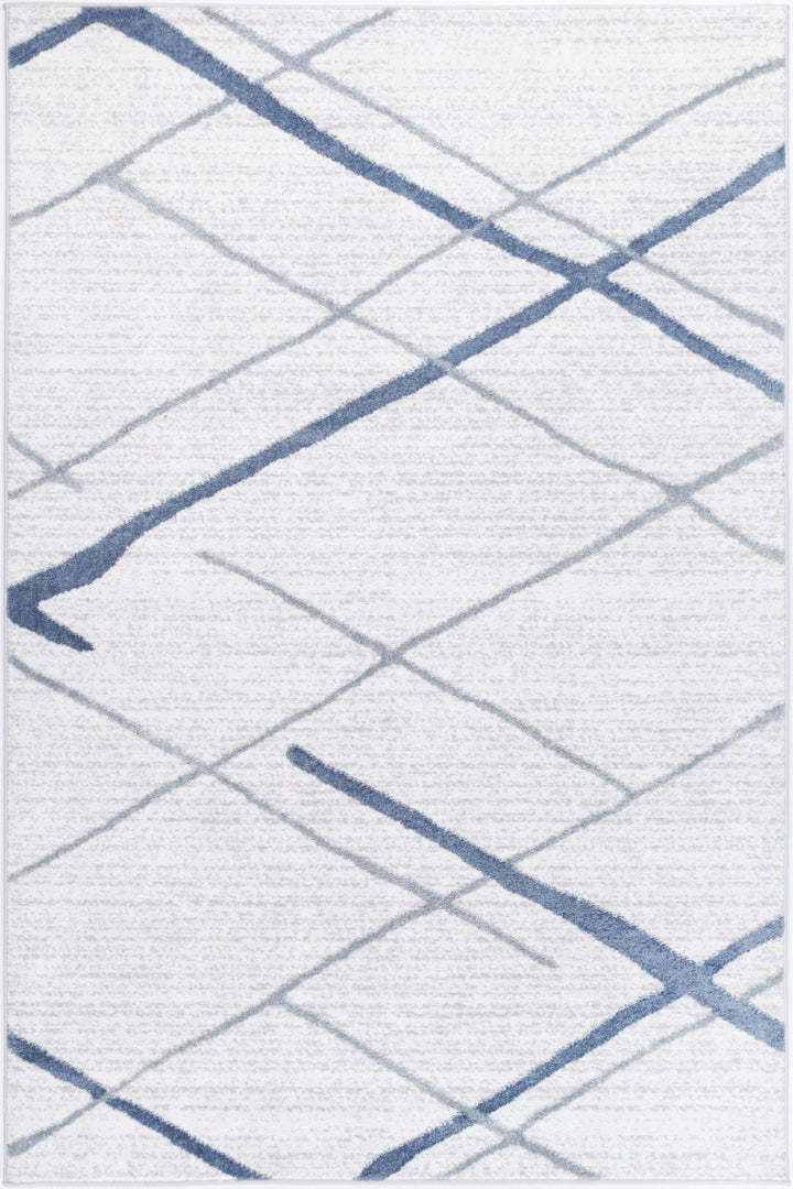 Kimberley Lattice Light Blue Contemporary Rug - DLB Furniture