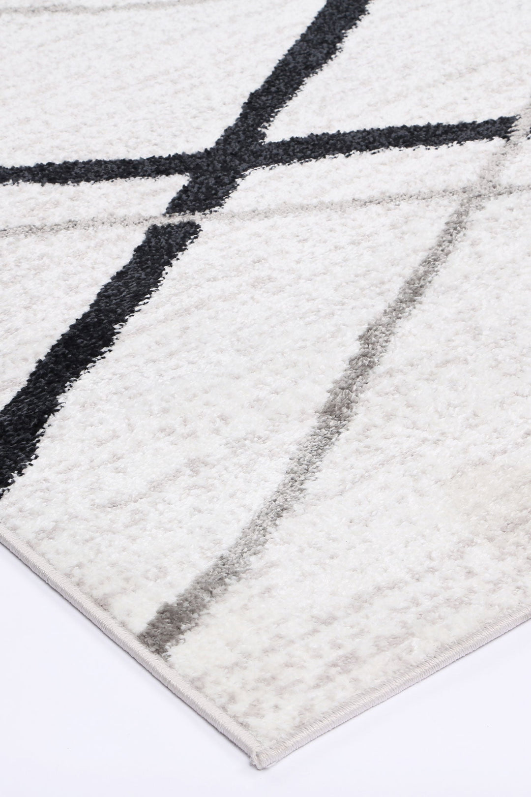Kimberley Lattice Salt & Pepper Contemporary Rug - DLB Furniture