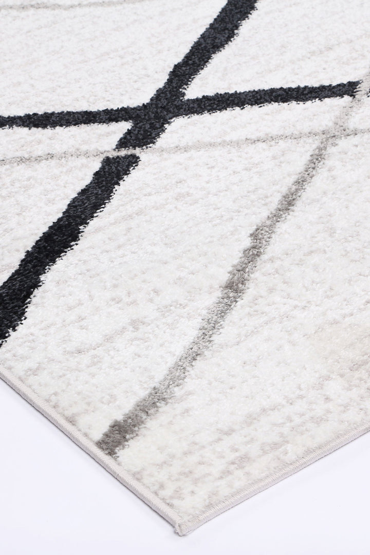 Kimberley Lattice Salt & Pepper Contemporary Rug - DLB Furniture