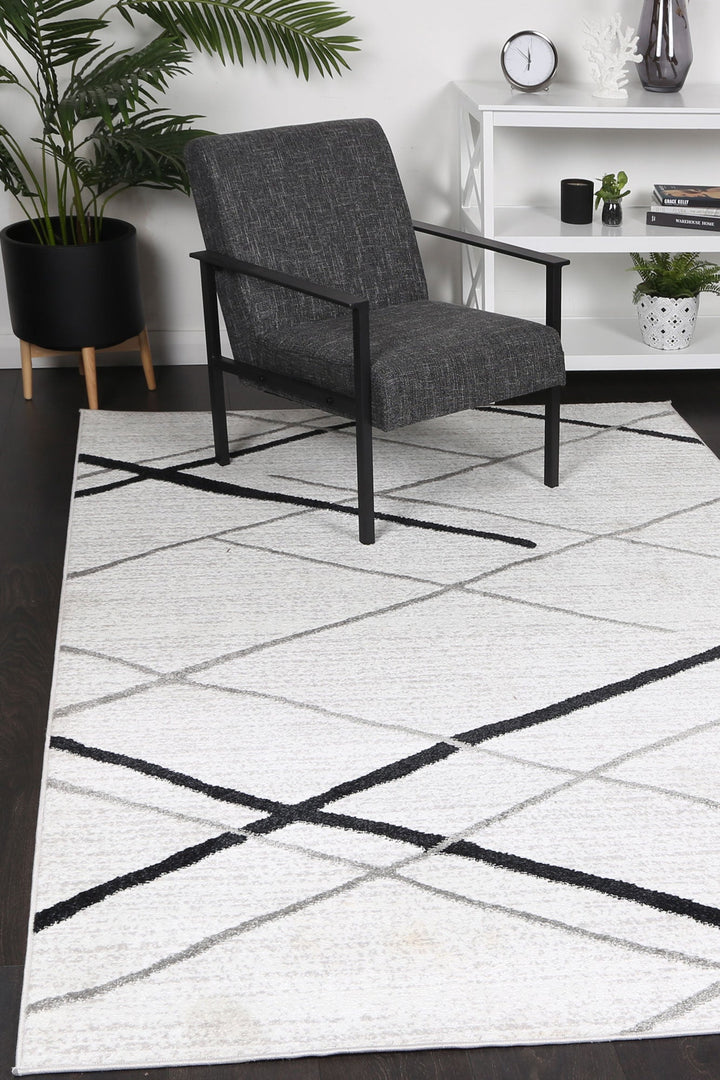 Kimberley Lattice Salt & Pepper Contemporary Rug - DLB Furniture