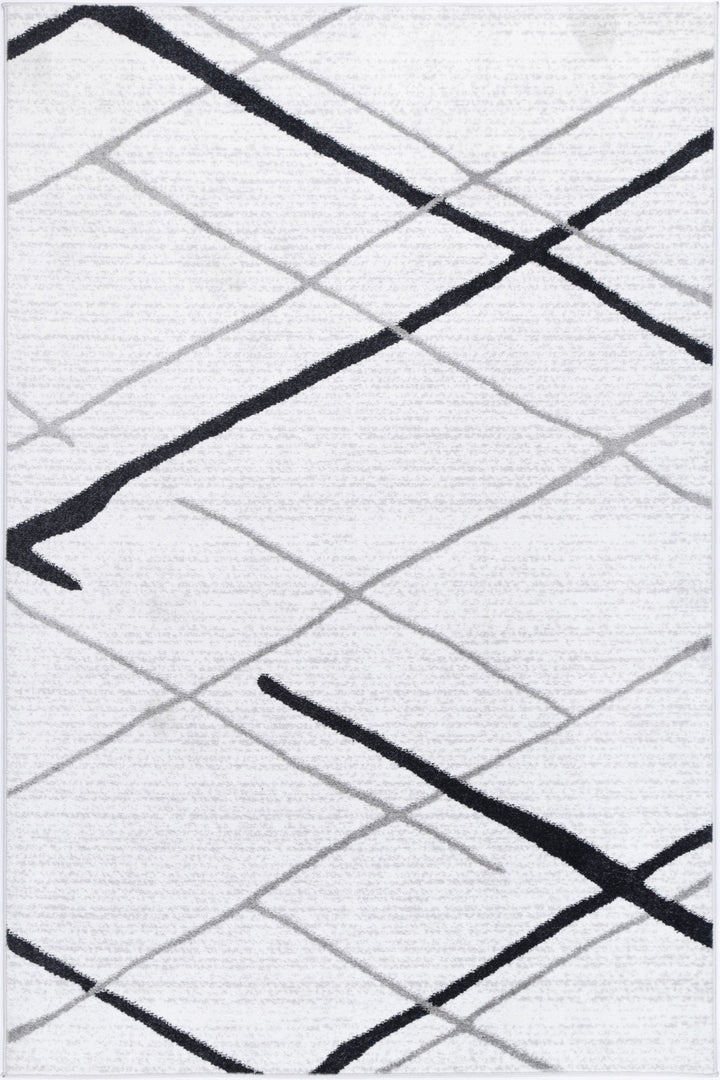 Kimberley Lattice Salt & Pepper Contemporary Rug - DLB Furniture