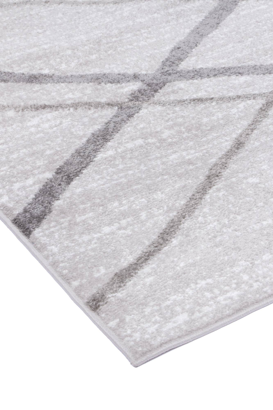 Kimberley Lattice Silver Contemporary Rug - DLB Furniture