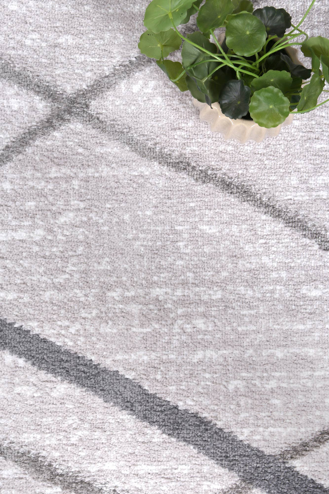 Kimberley Lattice Silver Contemporary Rug - DLB Furniture