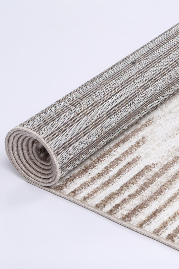 Kimberley Diamond Latte Contemporary Rug - DLB Furniture