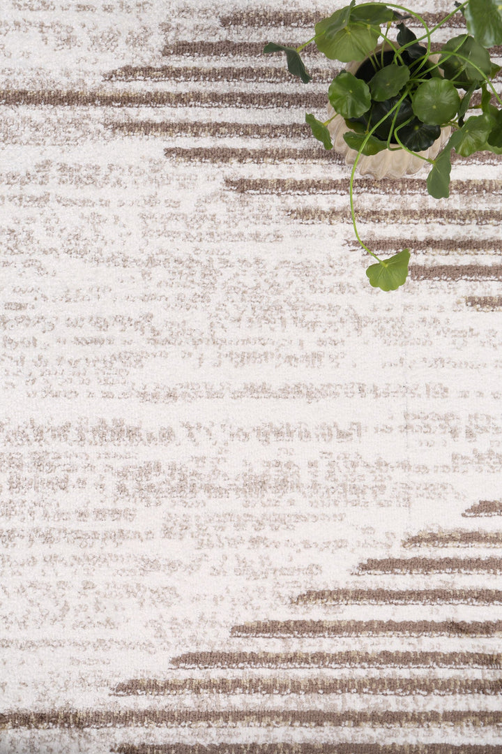 Kimberley Diamond Latte Contemporary Rug - DLB Furniture