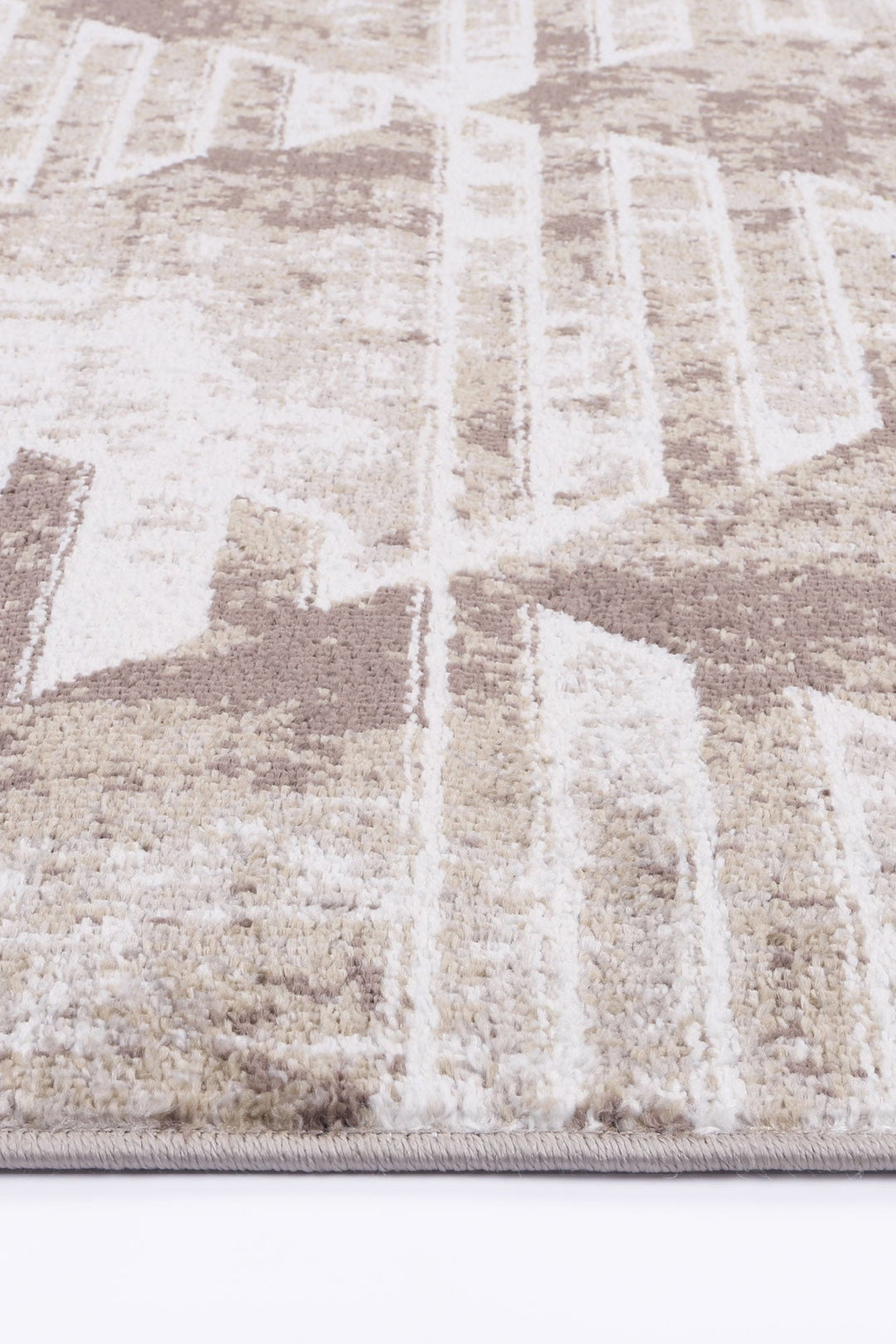 Kimberley Matrix Geometric Latte Rug - DLB Furniture