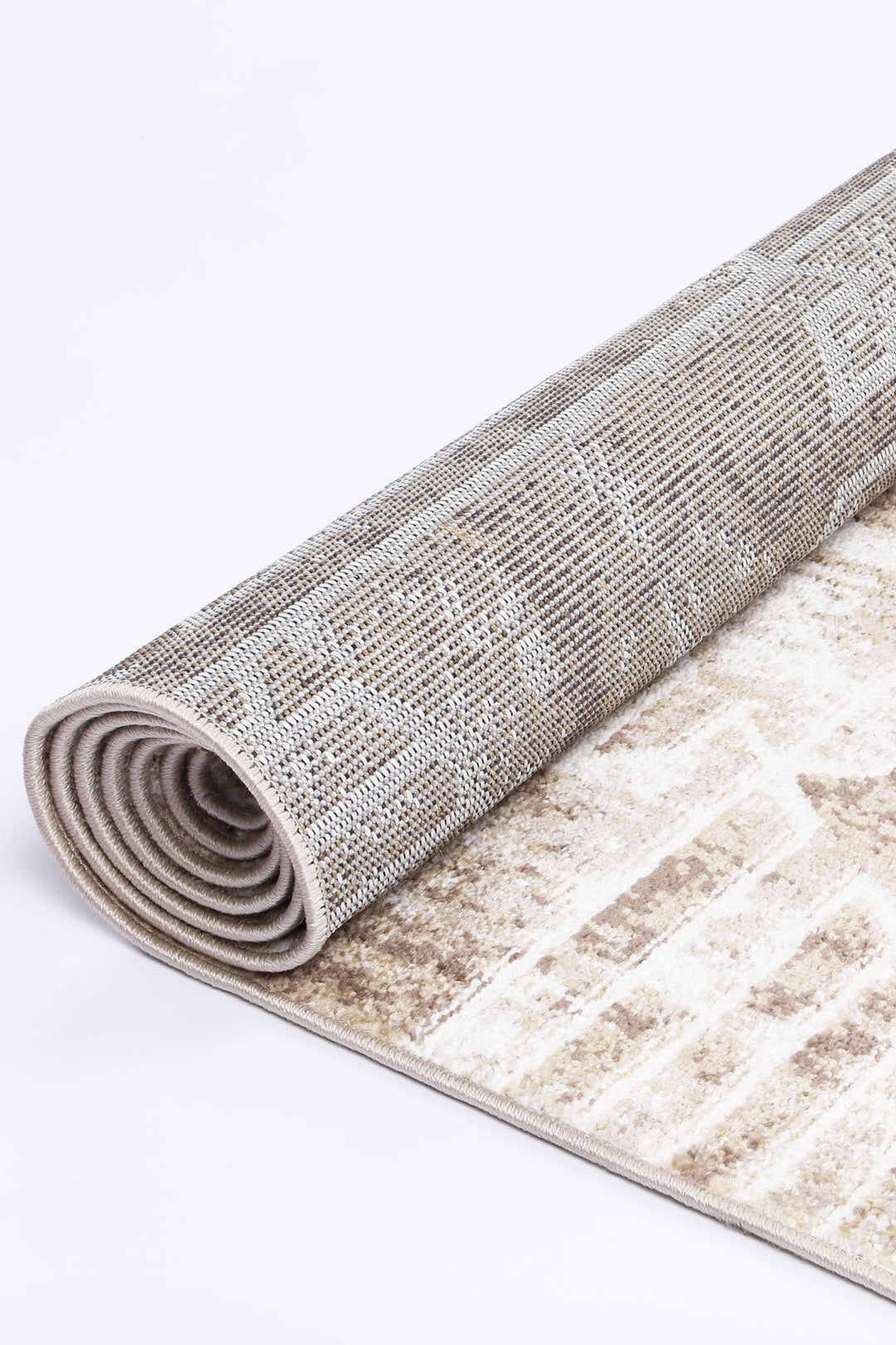 Kimberley Matrix Geometric Latte Rug - DLB Furniture