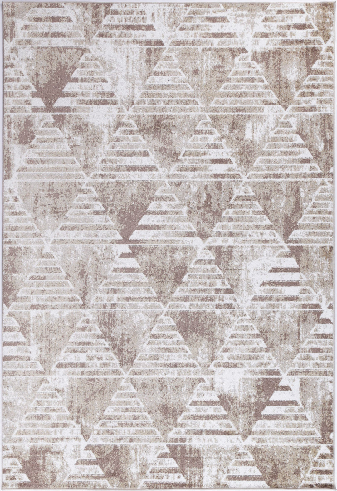 Kimberley Matrix Geometric Latte Rug - DLB Furniture